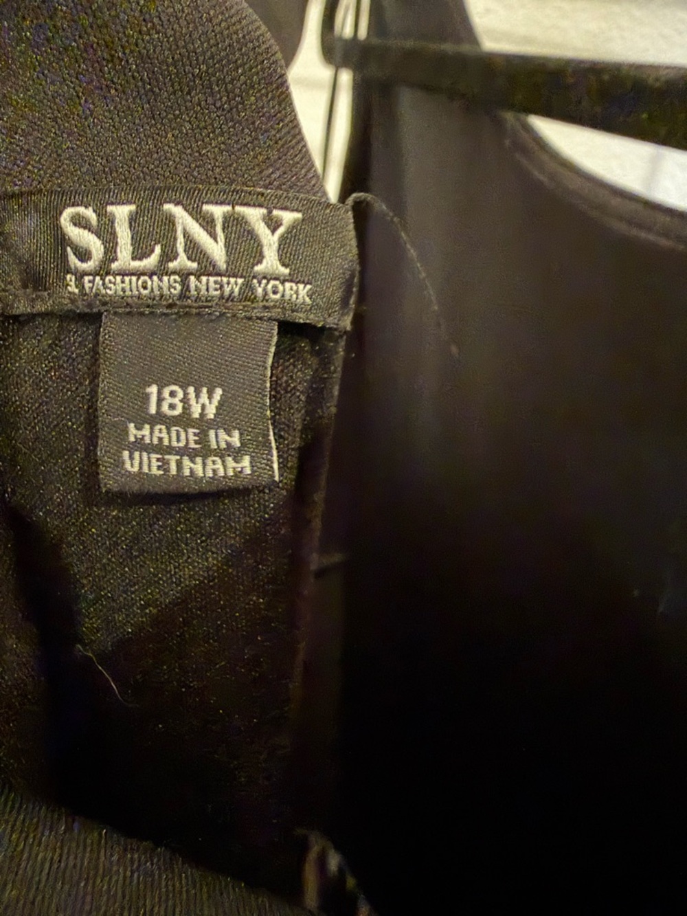 SL Fashions New York Black to Gray Ombre A-Line Plus Size Gown - Picture 5 of 6